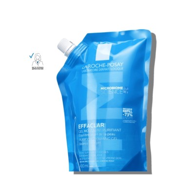 La Roche Posay Effaclar Refill Gel Καθαρισμού Προσώπου για Ακνεϊκές Επιδερμίδες 400ml