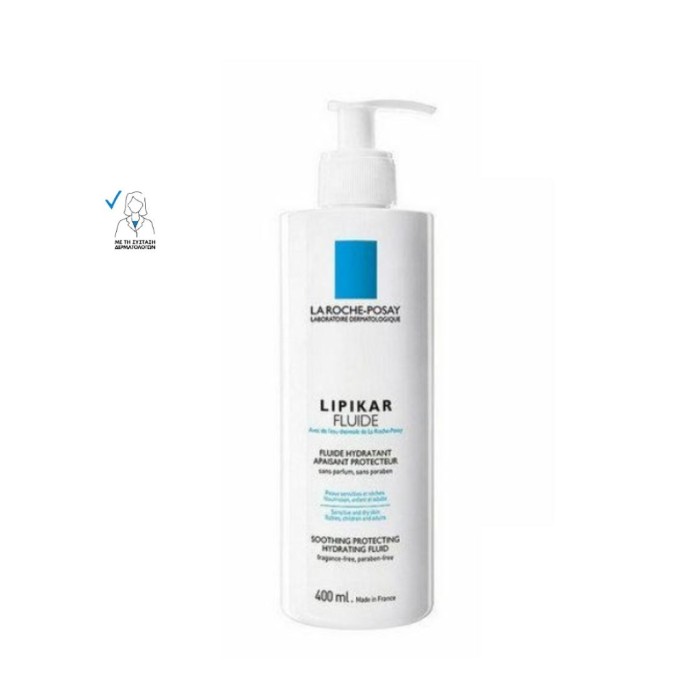 La Roche Posay Lipikar Fluide Ενυδατική Κρέμα Ανάπλασης Σώματος για Ευαίσθητες Επιδερμίδες 400ml