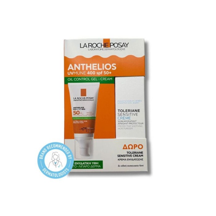 La Roche Posay Promo Anthelios UVMUNE 400 Oil Control Gel Cream SPF50+ 50ml & Δώρο Toleriane Sensitive Cream 15ml
