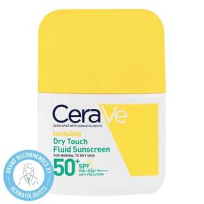 Cerave Invisible Dry Touch Fluid SPF50+ Αντηλιακό Προσώπου​ για Κανονική έως Λιπαρή επιδερμίδα 50ml