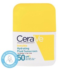 CeraVe Invisible Hydrating Fluid Sunscreen Αντηλιακό Προσώπου για Κανονική έως Ξηρή Επιδερμίδα SPF50, 50ml