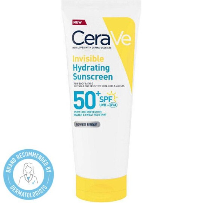 CeraVe Invisible Hydrating Sunscreen for Face & Body SPF50+, 75ml