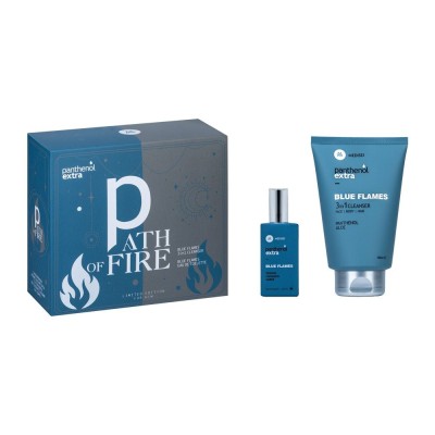 Panthenol Extra Men Promo Path of Fire με Men Blue Flames 3in1 Cleanser Ανδρικό Σαμπουάν - Αφρόλουτρο, 200ml & Blue Flames Eau De Toilette Ανδρικό Άρωμα, 50ml