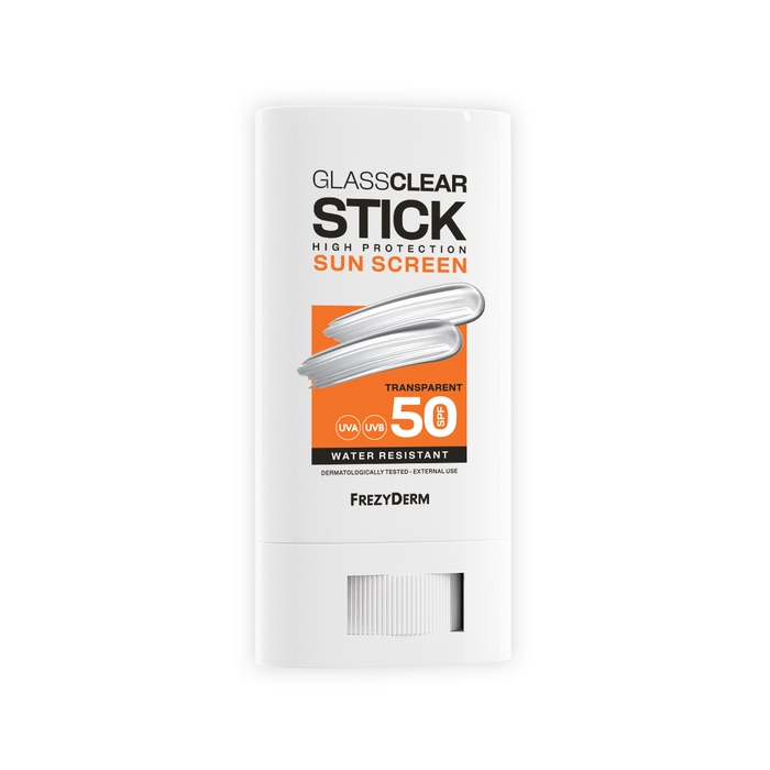 Frezyderm   GLASSCLEAR STICK SPF 50 - Διάφανο Αντηλιακό Stick Ανάλαφρης Αίσθησης 20ml