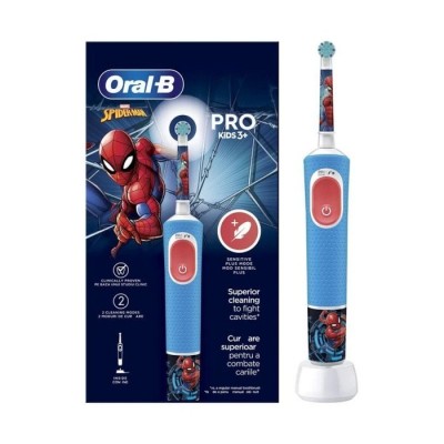 Oral-B Pro Kids 3+ Παιδική Ηλεκτρική Οδοντόβουρτσα Spiderman 