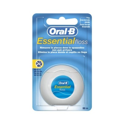 Oral-B Essential Floss Κερωμένο Οδοντικό Νήμα 50m