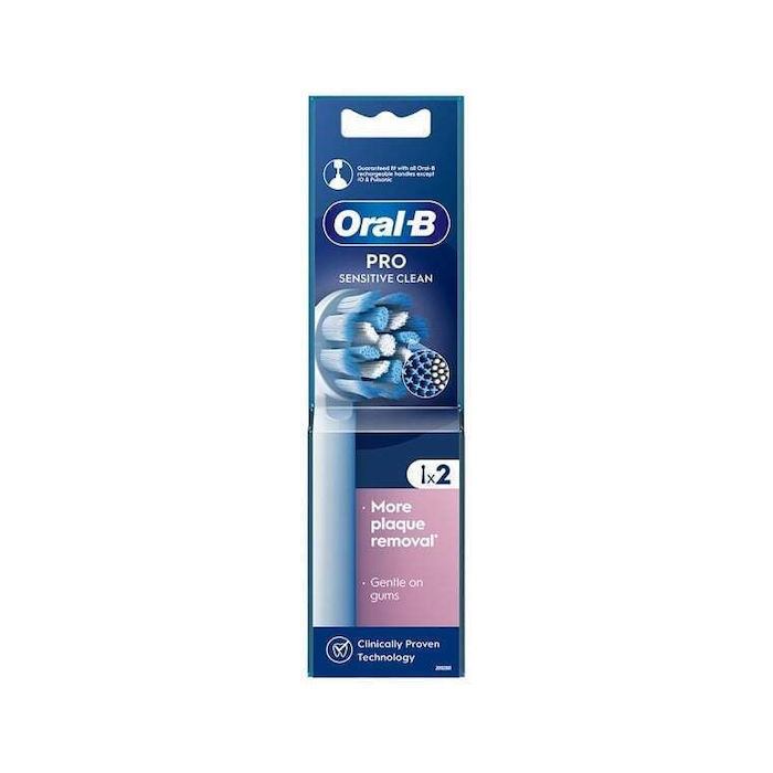 Oral-B Pro Sencitive Clean Ανταλλακτικές Κεφαλές για Ηλεκτρική Οδοντόβουρτσα 2τμχ
