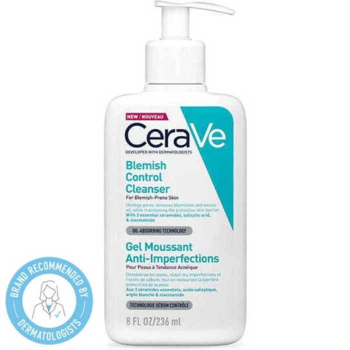 Cerave Blemish Control Cleanser-Τζελ Καθαρισμού Προσώπου Για Δέρμα Με Τάση Ακμής 263ml
