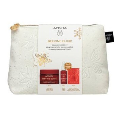 Apivita Promo Beevine Elixir Αντιρυτιδική Κρέμα Πλούσιας Υφής Για Σύσφιξη & Lifting 50ml & Δώρο Ορός Σύσφιξης 10ml & Κρέμα Για Μάτια & Χείλη 1.5ml