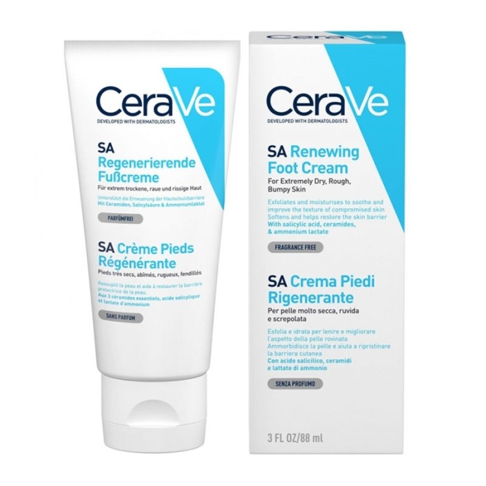 CeraVe SA Renewing Κρέμα Ανάπλασης Ποδιών 88ml