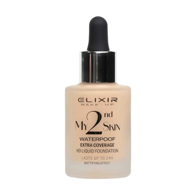 Elixir My 2nd Skin Waterproof Foundation Υγρό Make up 30ml No 01 Ivory