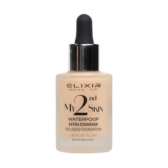 Elixir My 2nd Skin Waterproof Foundation Υγρό Make up 30ml No 01 Ivory