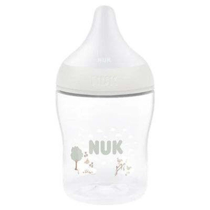 NUK  Perfect Match Πλαστικό Μπιμπερό με Θηλή Σιλικόνης S & Έλεγχο Θερμοκρασίας 0m+ Sheep  150ml