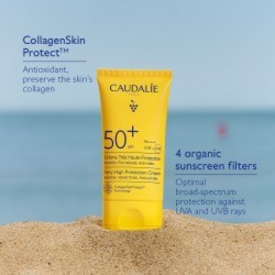 Caudalie Vinosun Very High Protection Cream Αντηλιακή Κρέμα Προσώπου SPF50 50ml