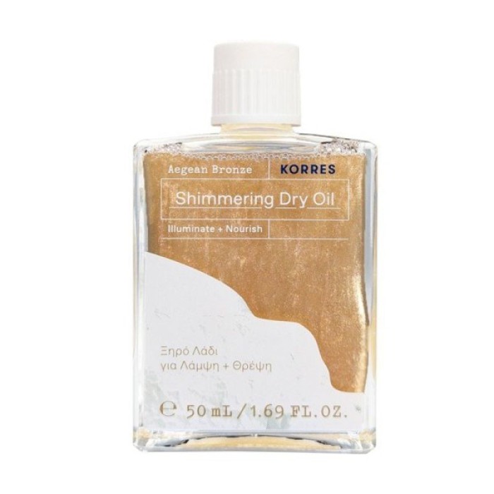 KORRES Aegean Bronze Shimmering Dry Oil Ξηρό Λάδι Με Λάμψη Για Πρόσωπο, Μαλλιά & Σώμα 50ml