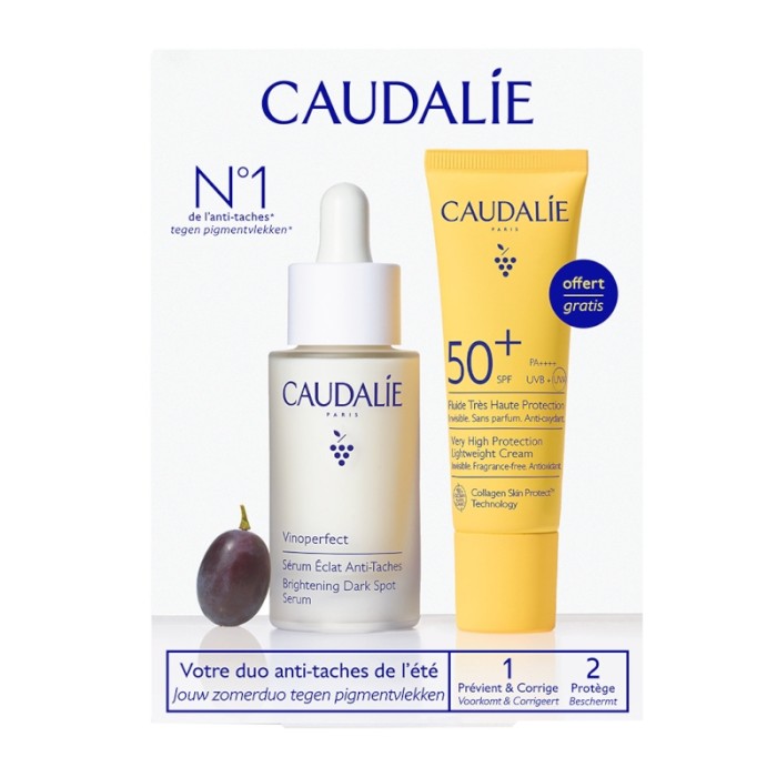Caudalie Summer Duo Promo Vinoperfect Brightening Dark Spot Serum Ορός Προσώπου Λάμψης για Πανάδες 30ml & Vinosun Lightweight Cream Αντηλιακή Κρέμα Ελαφριάς Υφής SPF50+ 20ml