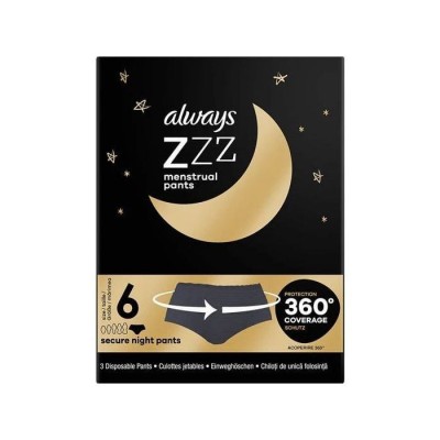 Always ZZZ  Night Pants Περιόδου  S/M  3τμχ 