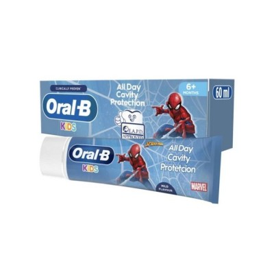 Oral-B Οδοντόκρεμα Spiderman 60ml  από 6μηνών - 6 ετών 1000ppm 