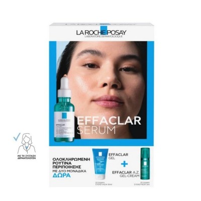La Roche Posay Promo Effaclar Serum, 30ml & Effaclar Gel, 50ml & Effaclar A.Z. Gel-Cream, 3ml