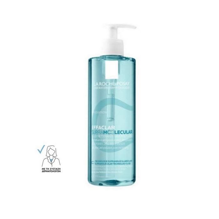 La Roche Posay Effaclar Supramolecular Oil & Pores Gel Nettoyant, 400ml