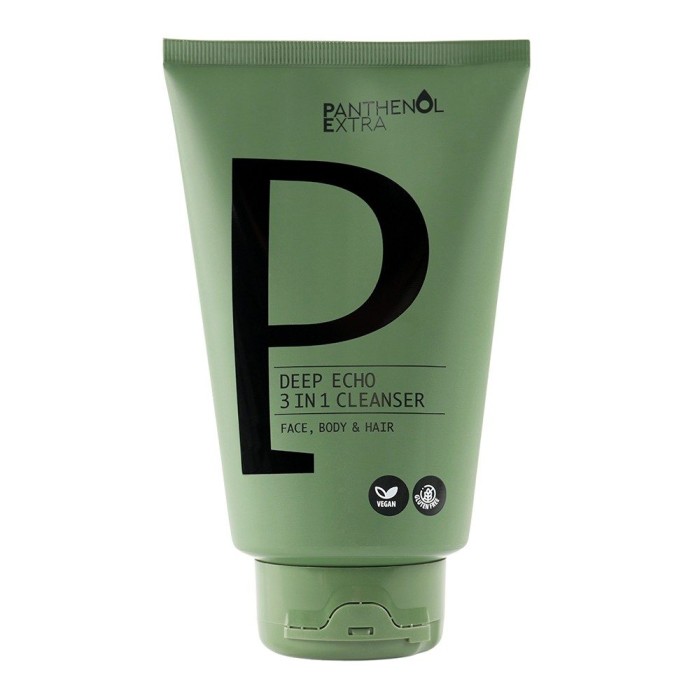 Panthenol Extra Deep Echo 3 in 1 Cleanser Face Body Hair Ανδρικό Αφρόλουτρο & Σαμπουάν 200 ml