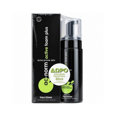 Frezyderm   PROMO  Ac-Norm Active Foam Plus για Λιπαρές Επιδερμίδες 150ml  + 80ml σε  EXTRA Συσκευασία